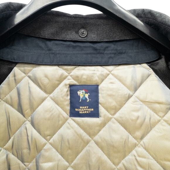 Hart Schaffner Marx Men's Trench Coat 48R Double Breasted Removable Lining - Picture 9 of 10